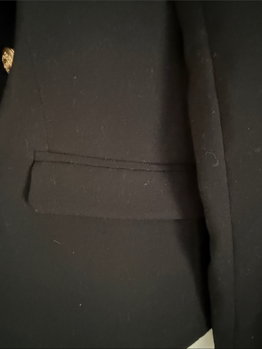 The Limited Black Double-Breasted Blazer with Gold Buttons - Picture 3 of 6